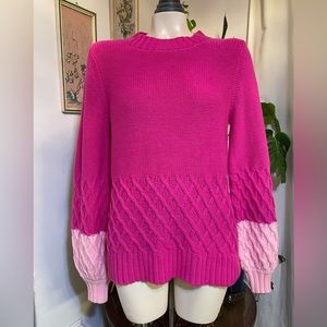 Two Tone Pink Crown & Ivy Sweater